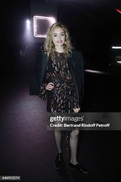 Model Staz Lindes attends Yves Saint Laurent Beauty Party as part of the Paris Fashion Week Womenswear Fall/Winter 2017/2018 at Carre Des Sangliers...