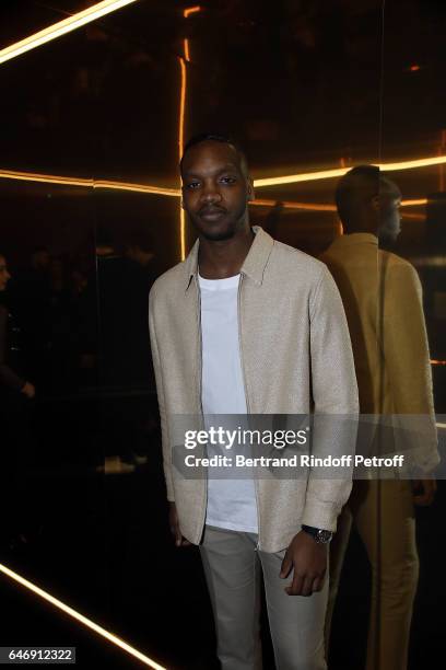 Actor Ahmed Drame attends Yves Saint Laurent Beauty Party as part of the Paris Fashion Week Womenswear Fall/Winter 2017/2018 at Carre Des Sangliers...