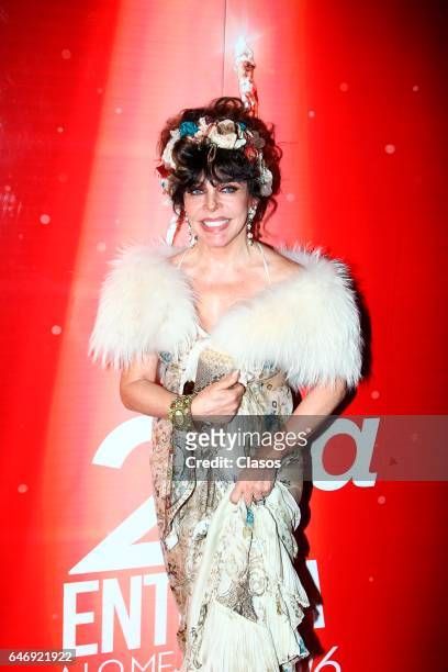 Veronica Castro poses during the red carpet the 22nd ACPT Awards to the best of Theater on February 28, 2017 in Mexico City, Mexico.