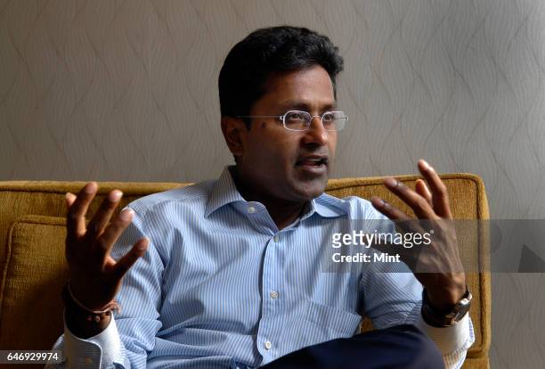 Lalit Modi - Chairman of Indian Premier League photographed during an interview with MINT on February 24, 2010.