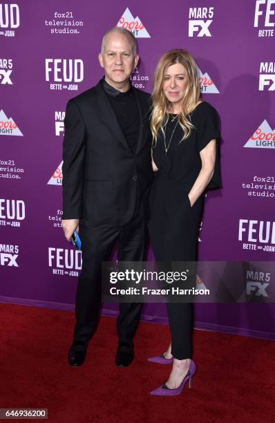 Writer/director/producer Ryan Murphy and producer Dede Gardner attend FX Network's "Feud: Bette and Joan" premiere at Grauman's Chinese Theatre on...