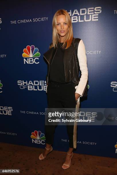 Michaela Kocianova attends NBC and The Cinema Society Host the Season 2 Premiere of "Shades of Blue" on March 1, 2017 in New York City.
