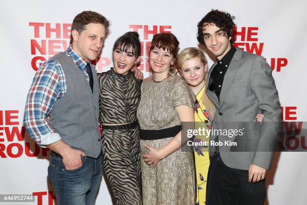 Joe Tippett, Isabelle Fuhrman, director Erica Schmidt, Abigail Breslin and Alex Wolff attend "All The Fine Boys" Opening Night on March 1, 2017 in...