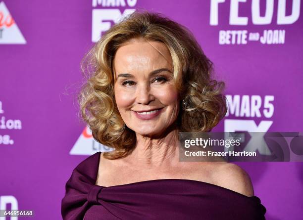 Actress Jessica Lange arrives at the Premiere of FX Network's "Feud: Bette And Joan" at Grauman's Chinese Theatre on March 1, 2017 in Hollywood,...