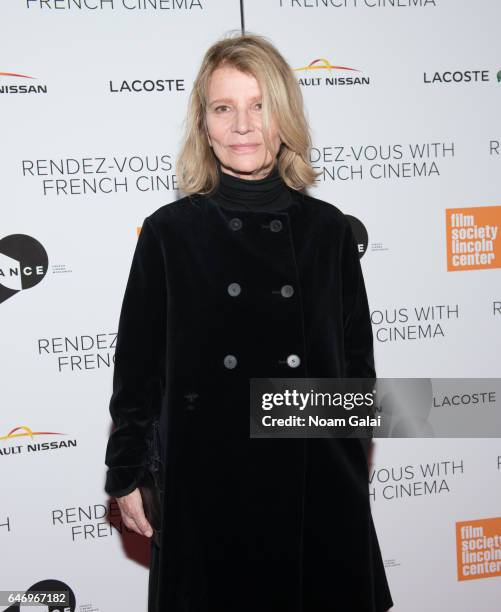 Actress Nicole Garcia attends the opening night premiere of "Django" at The Film Society of Lincoln Center, Walter Reade Theatre on March 1, 2017 in...