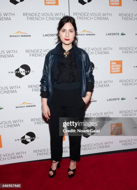 Rebecca Zlotowski attends the opening night premiere of "Django" at The Film Society of Lincoln Center, Walter Reade Theatre on March 1, 2017 in New...