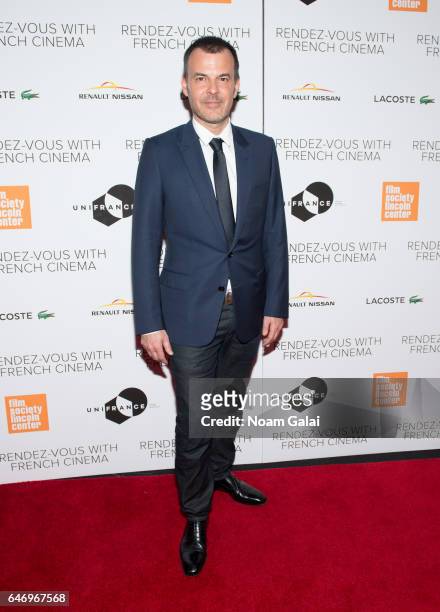 Director Francois Ozon attends the opening night premiere of "Django" at The Film Society of Lincoln Center, Walter Reade Theatre on March 1, 2017 in...