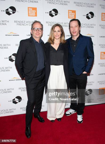 Etienne Comar, Cecile de France and Reda Kateb attend the opening night premiere of "Django" at The Film Society of Lincoln Center, Walter Reade...