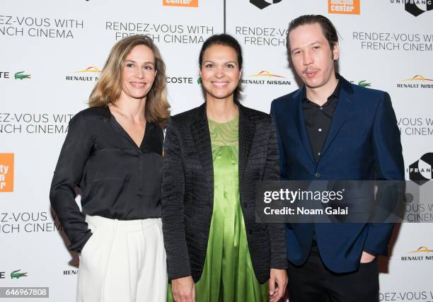 Cecile de France, Isabelle Giordano and Reda Kateb attend the opening night premiere of "Django" at The Film Society of Lincoln Center, Walter Reade...
