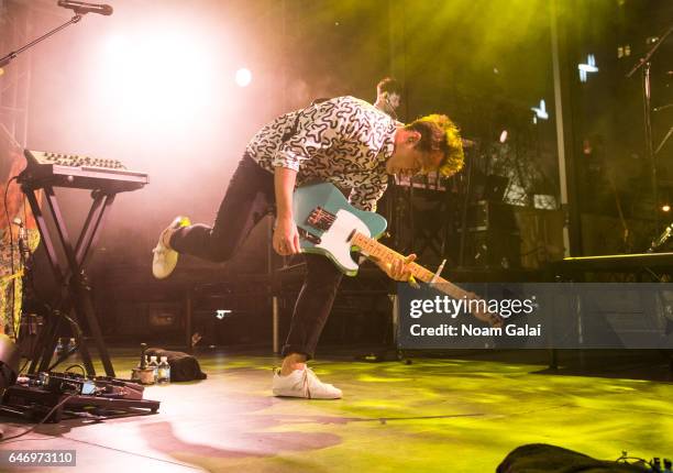 Singer Jean-Philip Grobler of St. Lucia performs at the 2017 Armory Party at The Museum of Modern Art on March 1, 2017 in New York City.