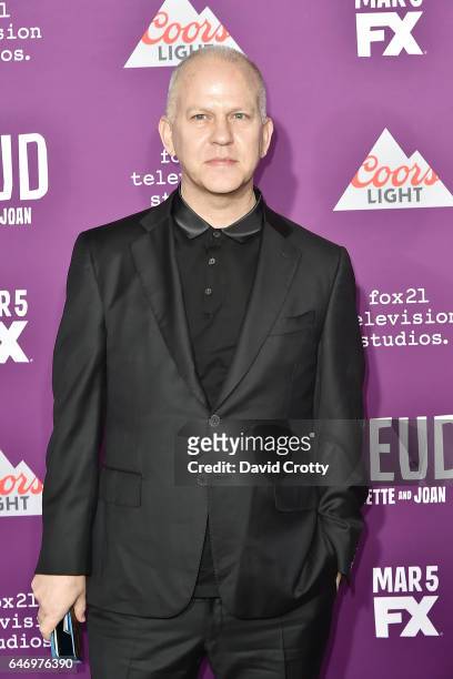 Ryan Murphy attends the Premiere of FX Network's "Feud: Bette And Joan" - Arrivals at Grauman's Chinese Theatre on March 1, 2017 in Hollywood,...