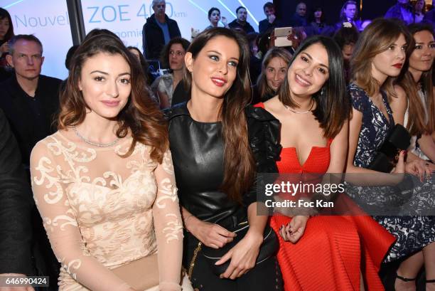 Rachel Legrain Trapani, Malika Menard, Gyselle Soares and Eleonore Boccara attend the Christophe Guillarme show as part of the Paris Fashion Week...