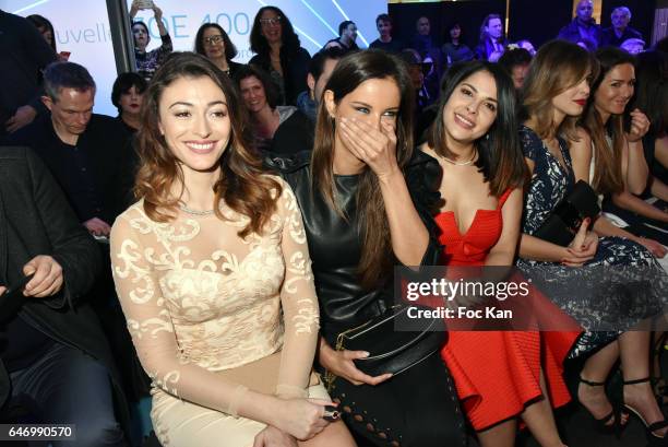 Rachel Legrain Trapani, Malika Menard, Gyselle Soares and Eleonore Boccara attend the Christophe Guillarme show as part of the Paris Fashion Week...