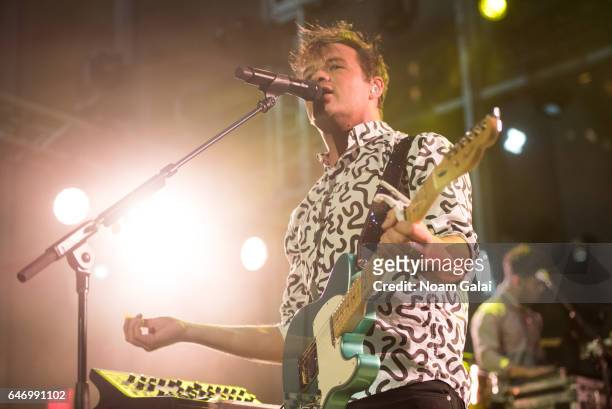 Singer Jean-Philip Grobler of St. Lucia performs at the 2017 Armory Party at The Museum of Modern Art on March 1, 2017 in New York City.