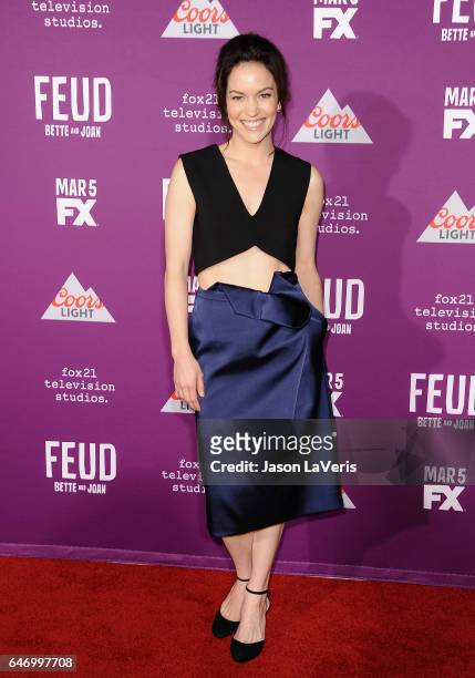 Actress Britt Lower attends the premiere of "Feud: Bette and Joan" at TCL Chinese Theatre on March 1, 2017 in Hollywood, California.