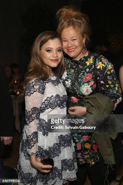 Sarah Jeffery and Caroline Rhea attend NBC and The Cinema Society Host the After Party for the Season 2 Premiere of "Shades of Blue" on March 1, 2017...