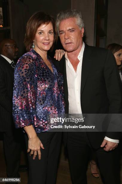 Margaret Colin and Ray Liotta attend NBC and The Cinema Society Host the After Party for the Season 2 Premiere of "Shades of Blue" on March 1, 2017...