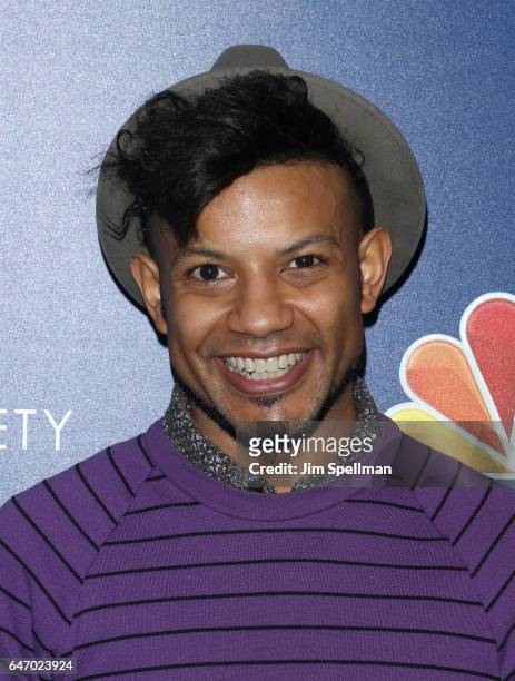 Actor Jaime Cepero attends the season 2 premiere of "Shades Of Blue" hosted by NBC and The Cinema Society at The Roxy on March 1, 2017 in New York...