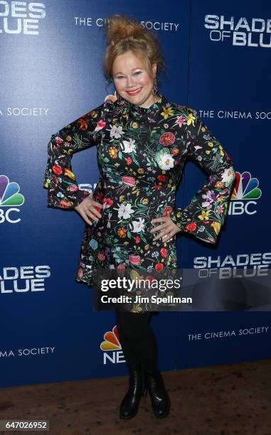 Comedian Caroline Rhea attends the season 2 premiere of "Shades Of Blue" hosted by NBC and The Cinema Society at The Roxy on March 1, 2017 in New...