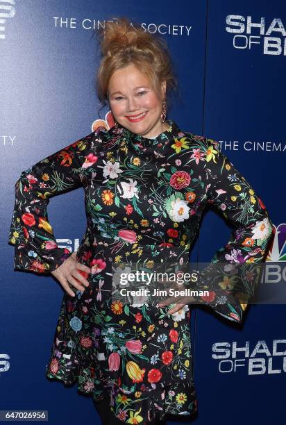Comedian Caroline Rhea attends the season 2 premiere of "Shades Of Blue" hosted by NBC and The Cinema Society at The Roxy on March 1, 2017 in New...
