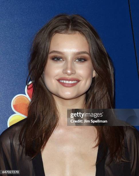 Model Lexi Wood attends the season 2 premiere of "Shades Of Blue" hosted by NBC and The Cinema Society at The Roxy on March 1, 2017 in New York City.