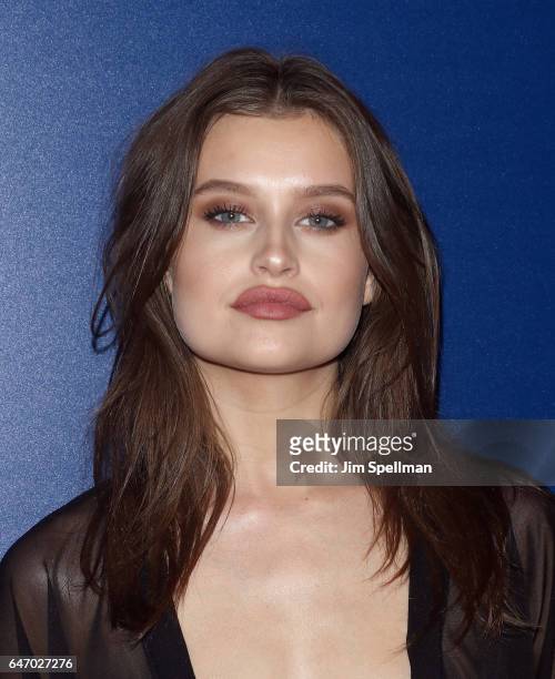 Model Lexi Wood attends the season 2 premiere of "Shades Of Blue" hosted by NBC and The Cinema Society at The Roxy on March 1, 2017 in New York City.