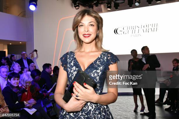 Eleonore Boccara attends the Christophe Guillarme show as part of the Paris Fashion Week Womenswear Fall/Winter 2017/2018 on March 1, 2017 in Paris,...