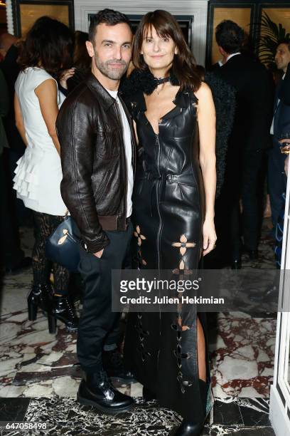 Nicolas Ghesquiere and Marie-Amelie Sauve attend the Mastermind Magazine launch dinner as part of Paris Fashion Week Womenswear Fall/Winter 2017/2018...
