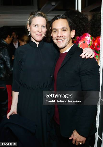 Ashley Brokaw and Christopher Turnier attend the Mastermind Magazine launch dinner as part of Paris Fashion Week Womenswear Fall/Winter 2017/2018 at...