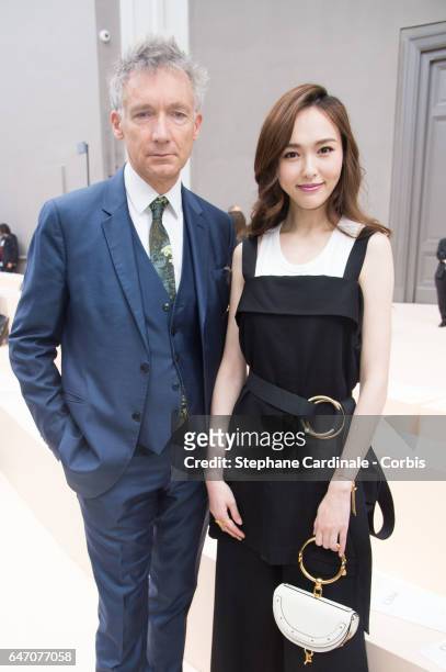 Geoffroy de la Bourdonnaye and Tony Yan attend the Chloe show as part of the Paris Fashion Week Womenswear Fall/Winter 2017/2018 on March 2, 2017 in...