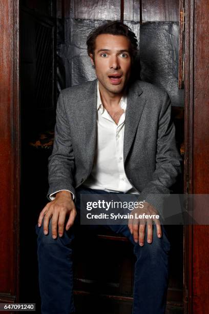 Actor Nicolas Bedos is photographed for Self Assignment on February 28, 2017 in Lille, France.