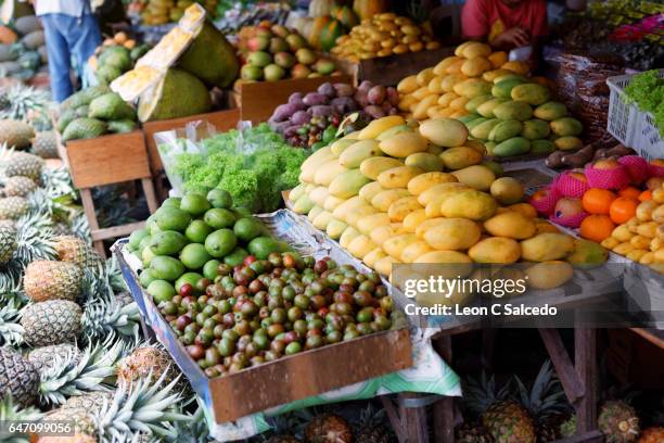 fruits of the philippines - fruit stand stock pictures, royalty-free photos & images