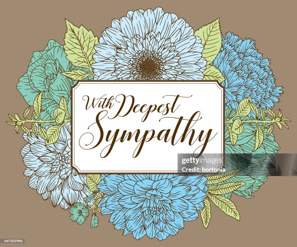 Vintage Floral Card Design Template