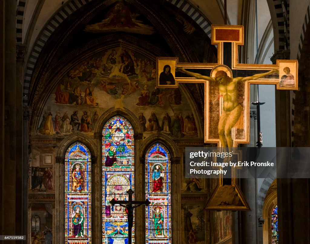 Cross and Stained Glass