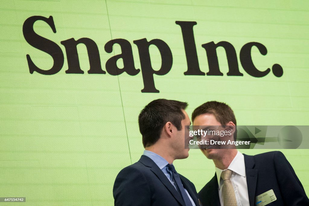 Snapchat Parent Snap Begins Trading On New York Stock Exchange