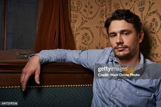 Actor James Franco is photographed for Back Stage on March 7, 2014 in New York City.