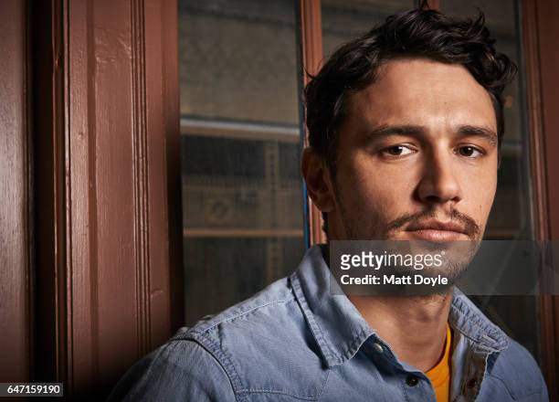 Actor James Franco is photographed for Back Stage on March 7, 2014 in New York City.