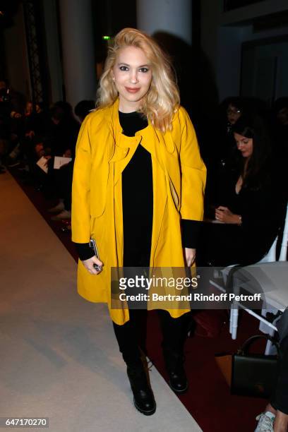 Camille Seydoux attends the Alexis Mabille show as part of the Paris Fashion Week Womenswear Fall/Winter 2017/2018 on March 2, 2017 in Paris, France.