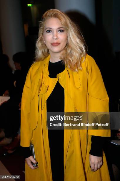 Camille Seydoux attends the Alexis Mabille show as part of the Paris Fashion Week Womenswear Fall/Winter 2017/2018 on March 2, 2017 in Paris, France.