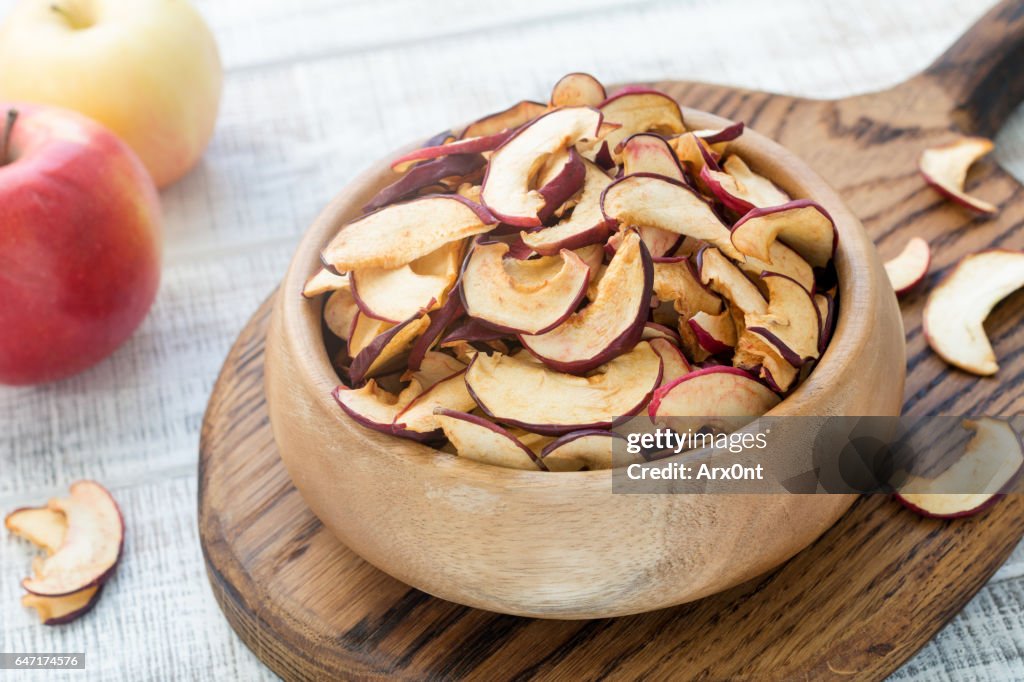 Dried apples, dehydrated apples