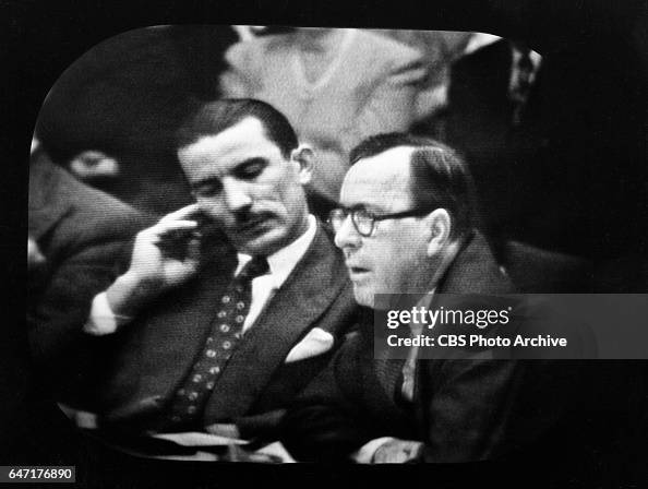 Un Inaction U.N. In Action Photographed off of TV Screen during the first CBS ...