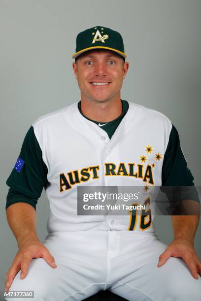 Luke Hughes of Team Australia poses for a headshot at the Kyocera Dome on Thursday, March 2, 2017 in Osaka, Japan.