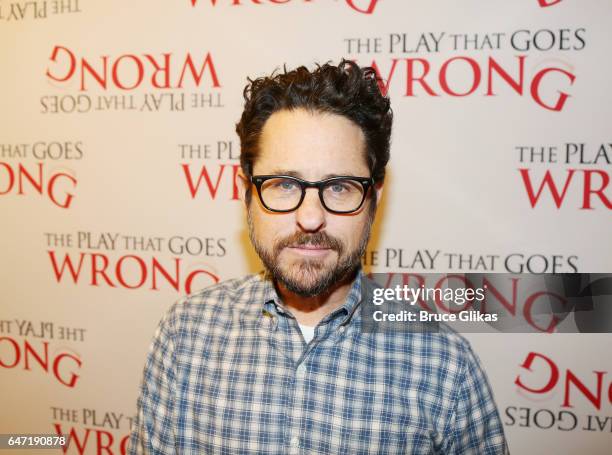 Producer J.J. Abrams attends a press conference for his Broadway producing debut of "The Play That Goes Wrong" at Sardi's on March 2, 2017 in New...