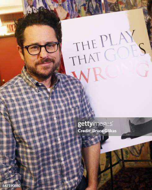 Producer J.J. Abrams attends a press conference for his Broadway producing debut of "The Play That Goes Wrong" at Sardi's on March 2, 2017 in New...