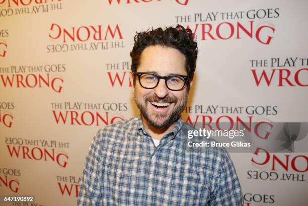 Producer J.J. Abrams attends a press conference for his Broadway producing debut of "The Play That Goes Wrong" at Sardi's on March 2, 2017 in New...