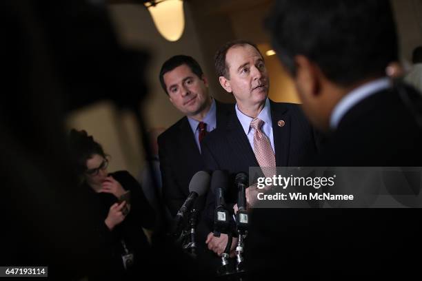 Rep. Adam Schiff , ranking member of the House Permanent Select Committee on Intelligence, and Devin Nunes , the chairman of the House Permanent...