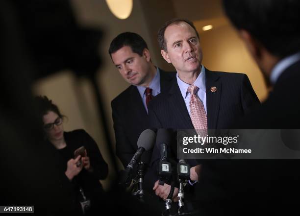 Rep. Adam Schiff , ranking member of the House Permanent Select Committee on Intelligence, and Devin Nunes , the chairman of the House Permanent...