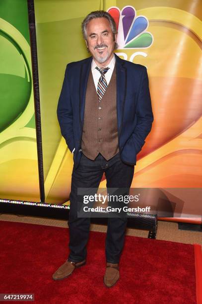 Actor David Feherty attends the NBCUniversal Press Junket at the Four Seasons Hotel New York on March 2, 2017 in New York City.