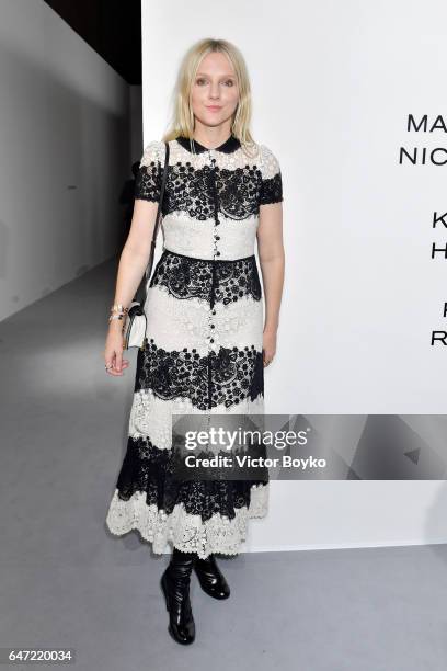 Laura Brown attends the Cocktail Reception For The LVMH PRIZE 2017 on March 2, 2017 in Paris, France.