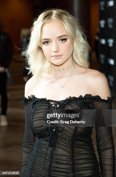Maddi Bragg attends the Premiere Of Open Road Films' "Before I Fall" at the Directors Guild Of America on March 1, 2017 in Los Angeles, California.
